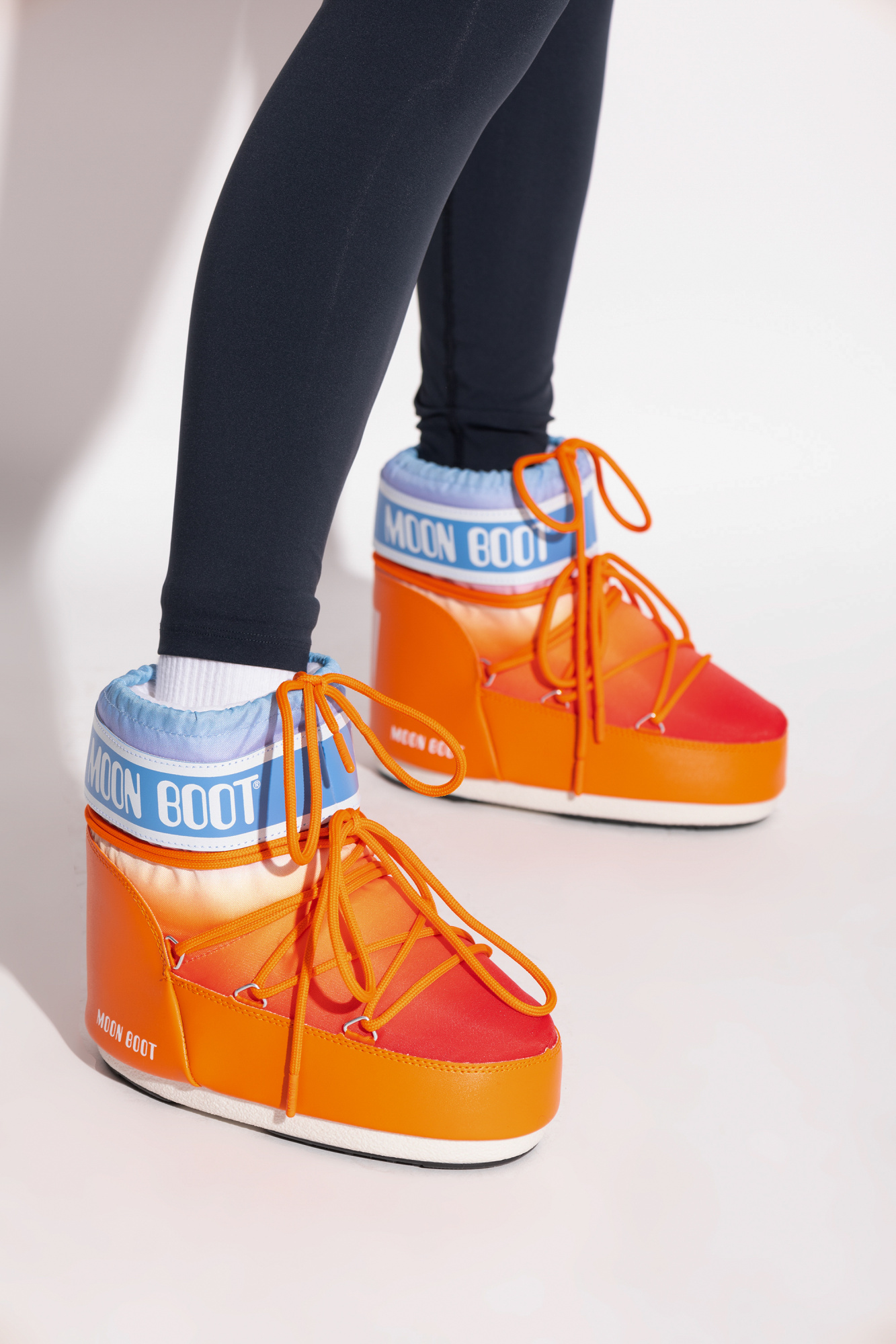 Orange Snow Boots Icon Low Sunrise Moon Boot Vitkac Italy